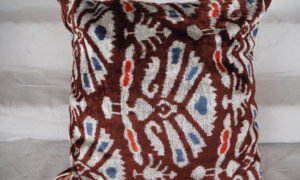 C721 Velvet Ikat cushion