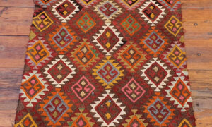 Turkish Vintage Tribal Kilim Denizli