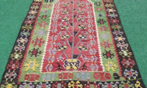 Turkish Vintage Ushak kilim