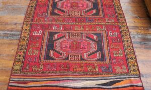 Persian Nomadic Besic Eger embroidered kilim