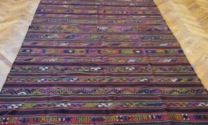 Turkish Vintage Sivas embroidered kilim