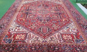 Persian Vintage Tribal Heriz rug